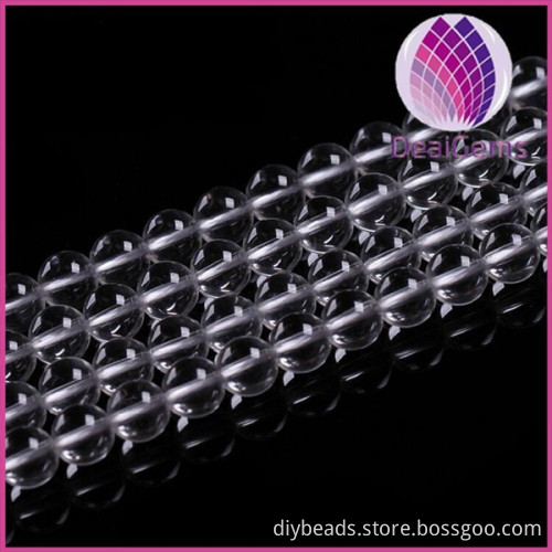 Natural 12mm Round Shape Clear Crystal Quartz Beads